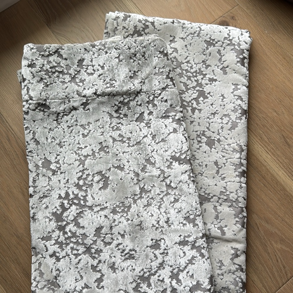 West Elm All Over Textured Jacquard Velvet Curtains, 48”W x 84”L (sold as pair)